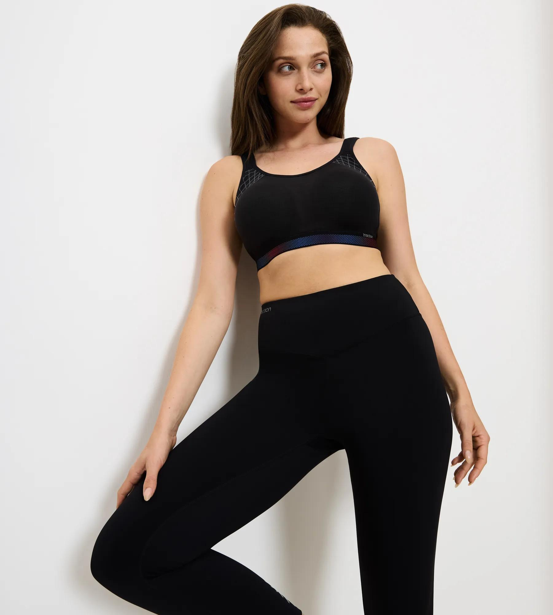 Triumph Triaction Cardio Flow - Minimalizačná športová podprsenka pre extra podporu Triumph BLACK 85H