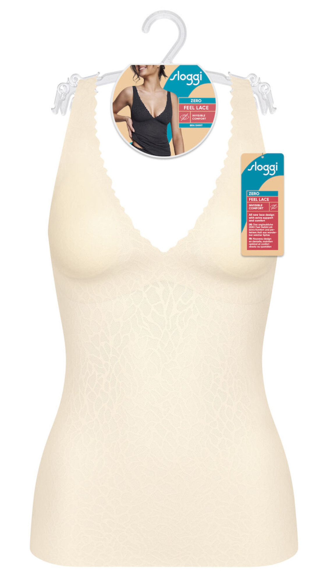 Dámské tílko Zero Feel Lace 2.0 Bra Shirt model 17433607 - Sloggi Barva: WHITE, Velikost: S