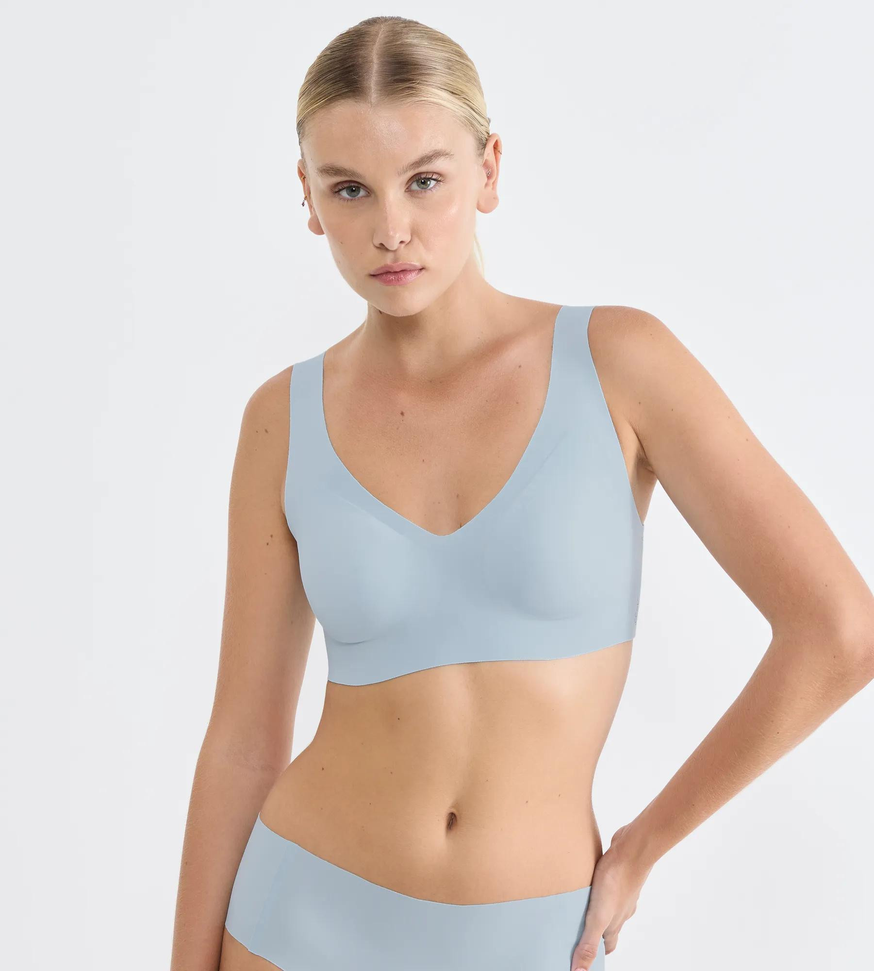 sloggi ZERO Feel 2.0 Bralette - BLUE - SLOGGI BLUE - SLOGGI LIGHT BLUE XS