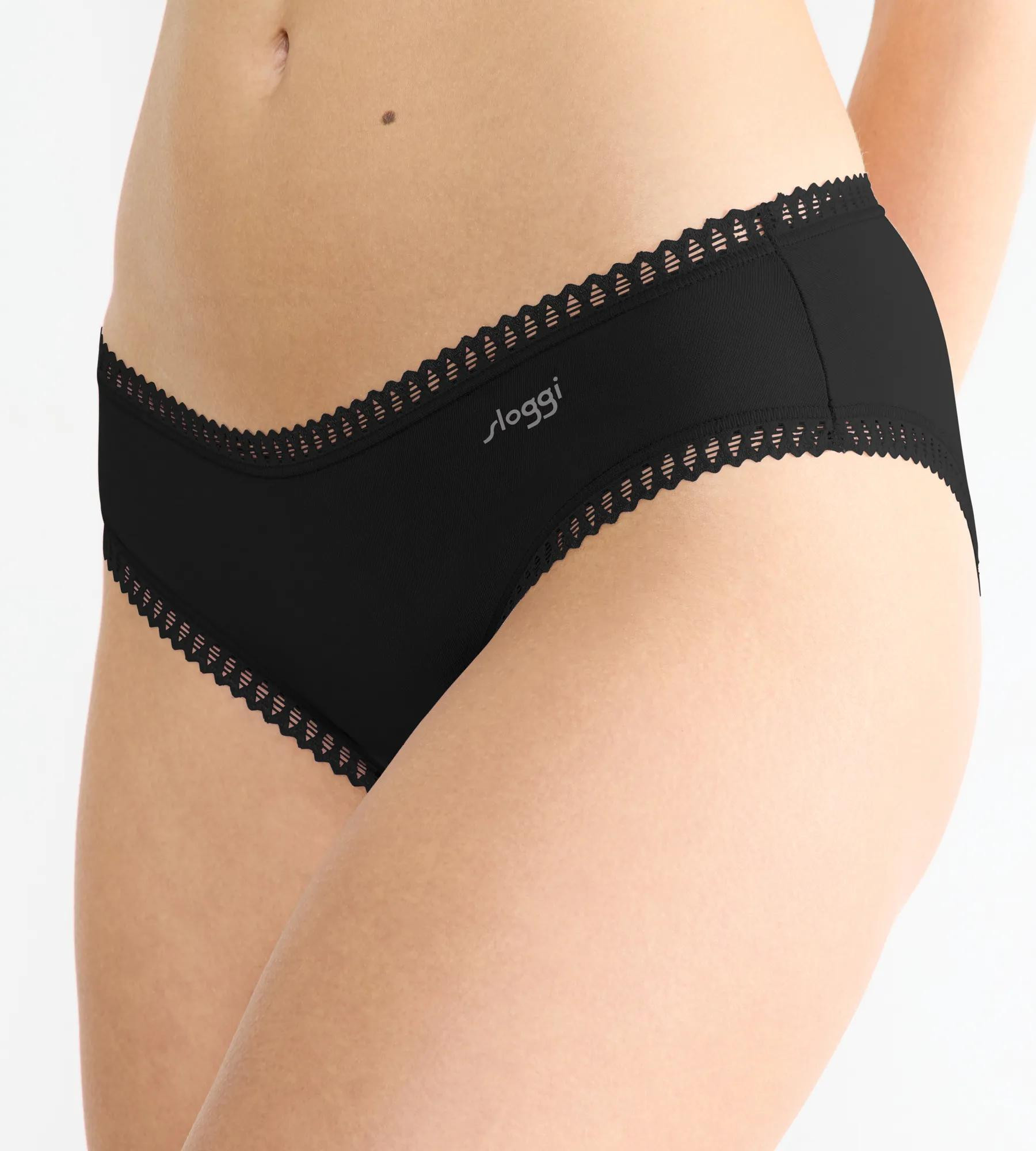 sloggi GO Crush Hipster C3P - BLACK - SLOGGI BLACK - SLOGGI BLACK S