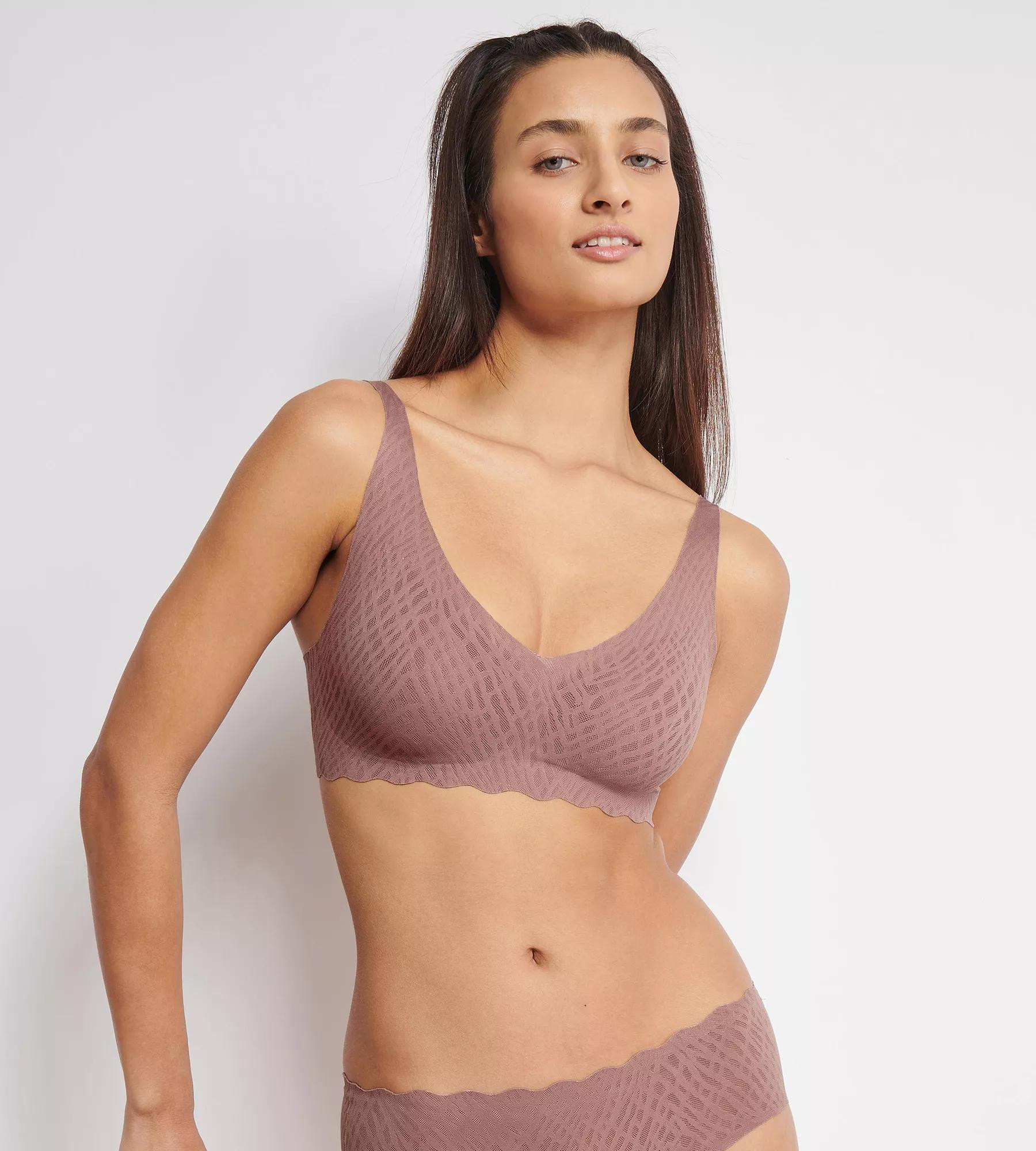 SLOGGI ZERO FEEL BLISS – soft podprsenka s 360° elastickou krajkou Sloggi CACAO M (obrázek 3)