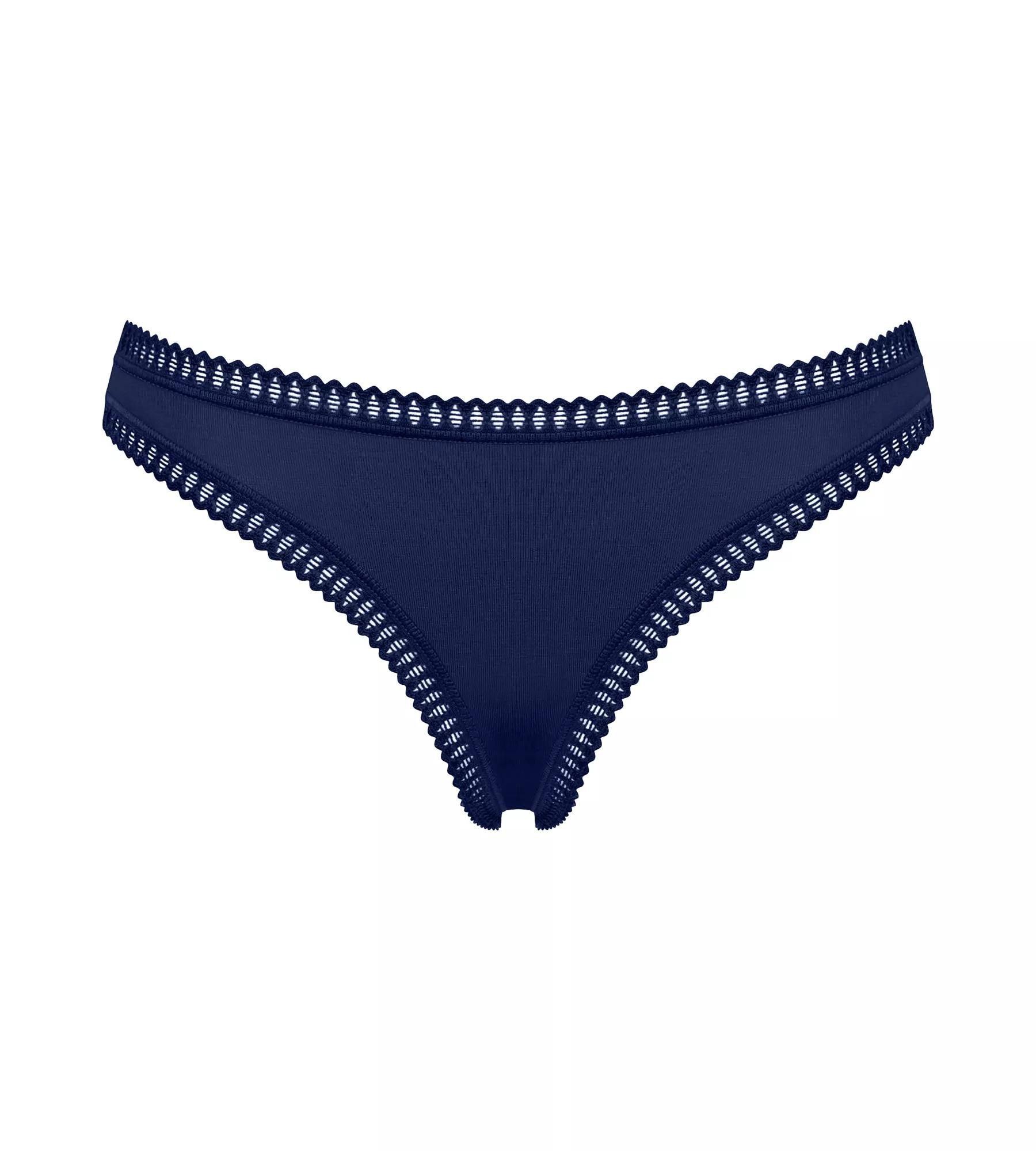 Dámské kalhotky GO Crush String C3P - BLUE - modré M008 - SLOGGI BLUE L (obrázek 4)