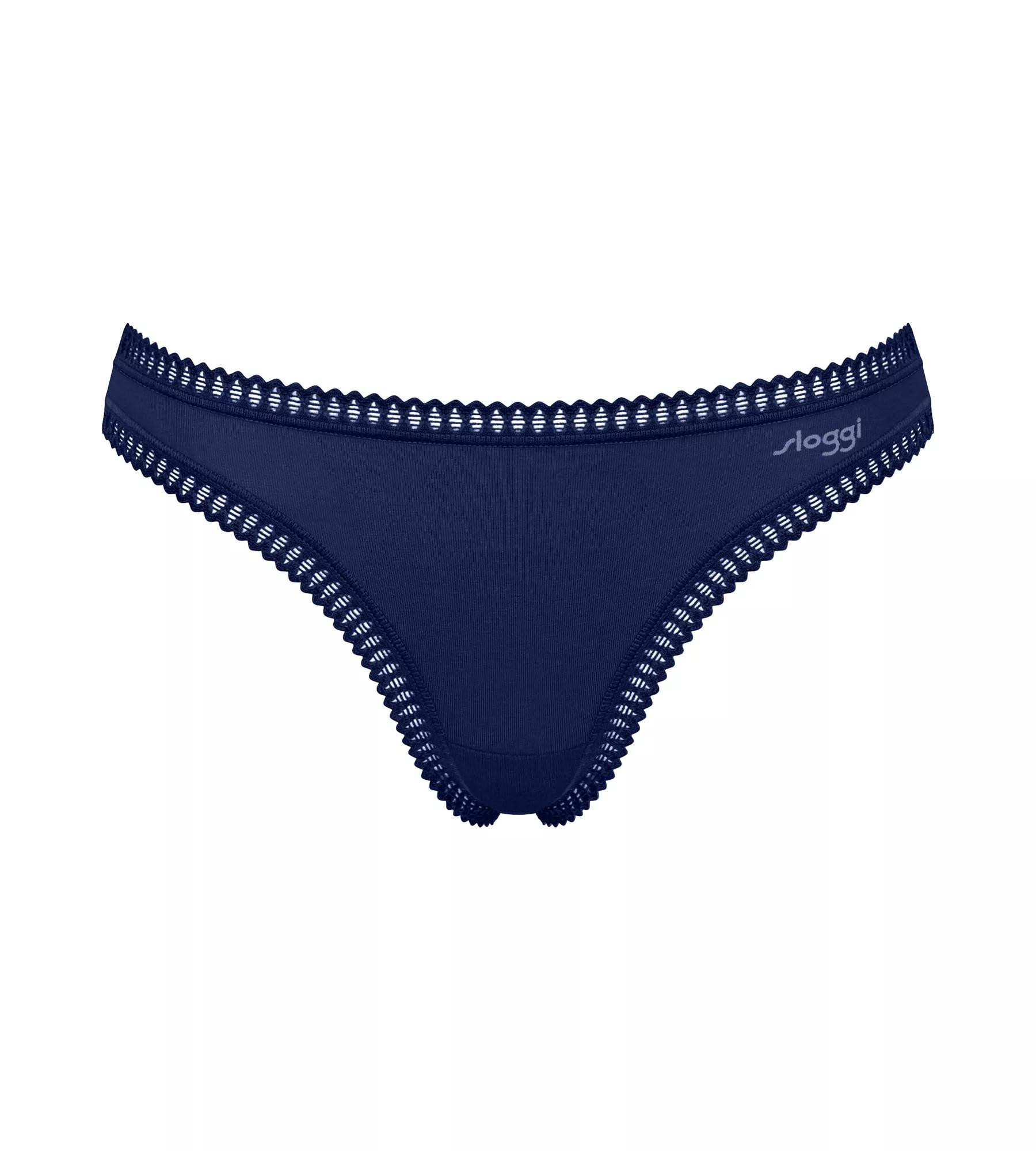 Dámské kalhotky GO Crush String C3P - BLUE - modré M008 - SLOGGI BLUE L (obrázek 7)