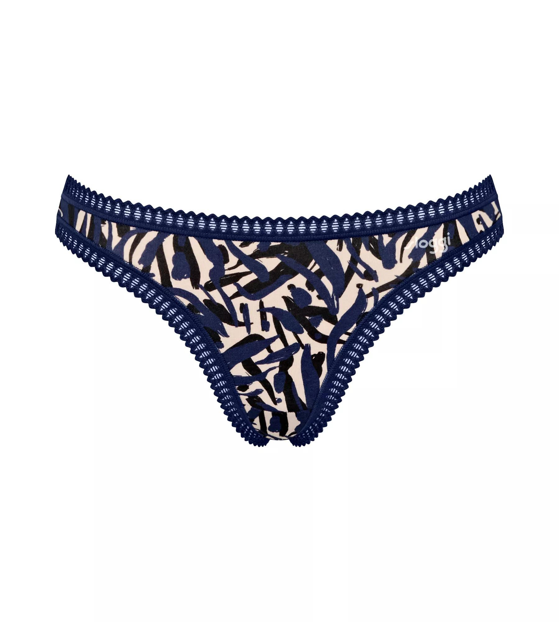 Dámské kalhotky GO Crush String C3P - BLUE - modré M008 - SLOGGI BLUE L (obrázek 10)