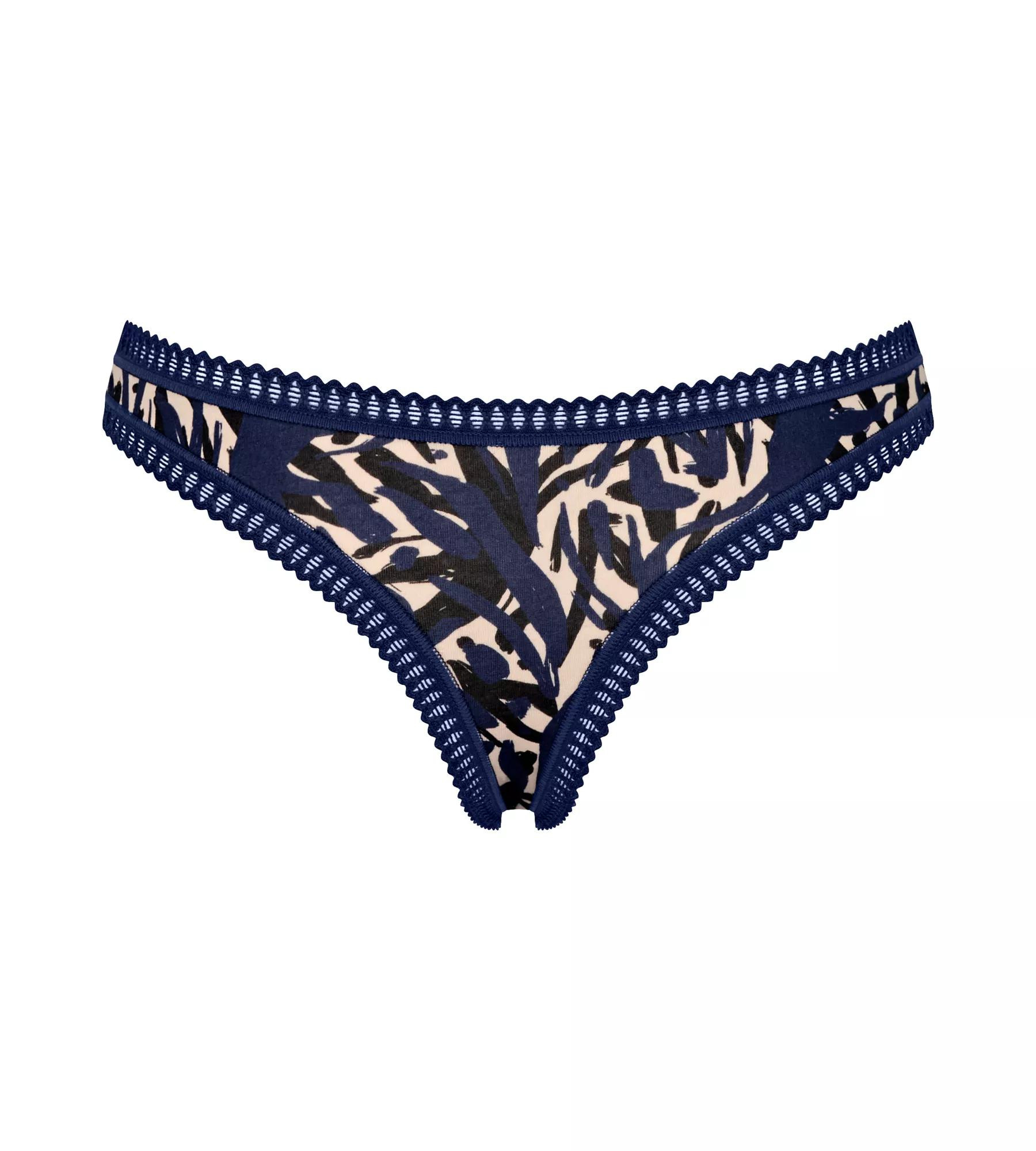 Dámské kalhotky GO Crush String C3P - BLUE - modré M008 - SLOGGI BLUE L (obrázek 8)