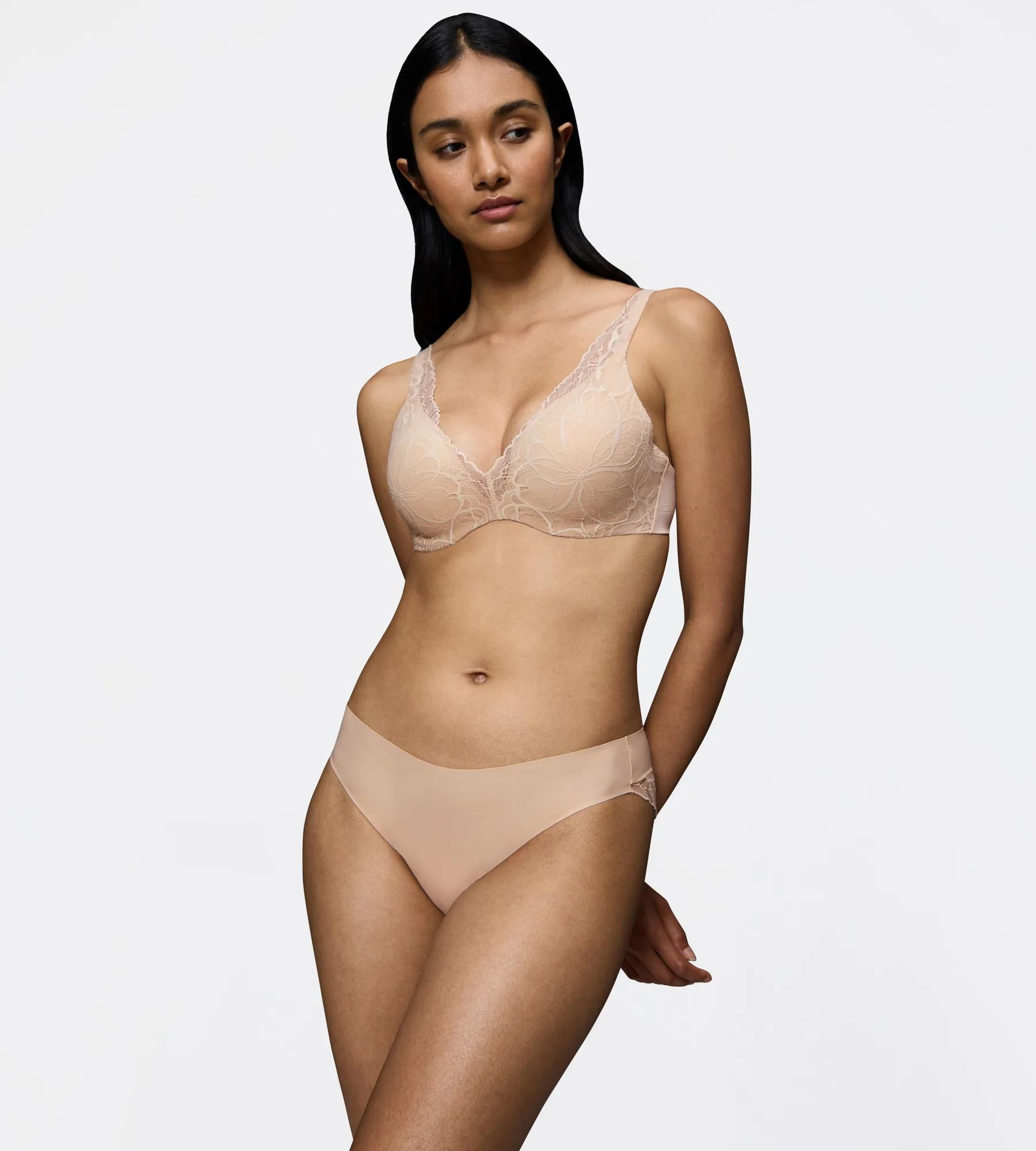 Dámská podprsenka Body Make-Up Illusion Lace WP - BROWN - TRIUMPH BROWN - TRIUMPH BROWN 85B