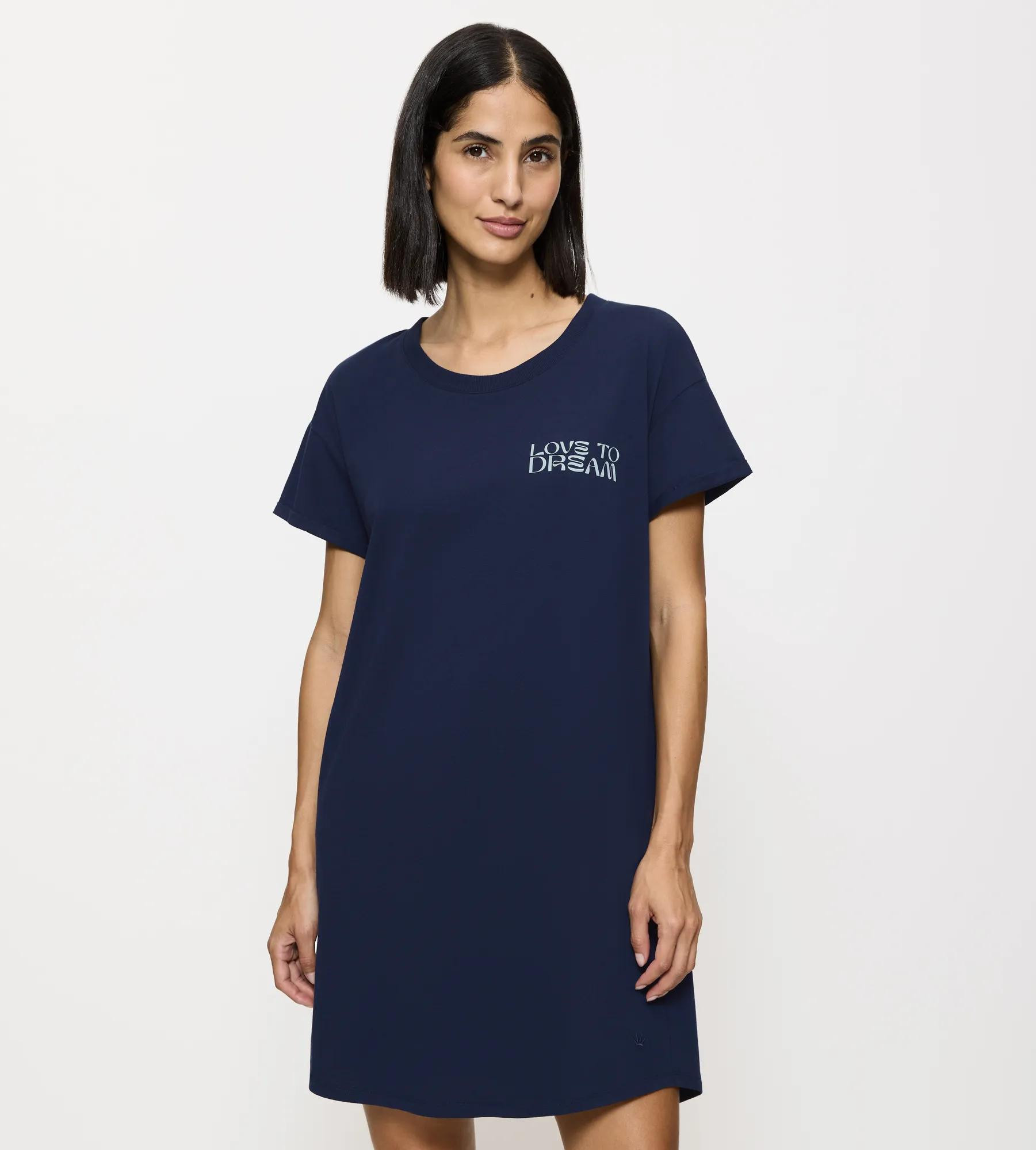 Noční košilka – 100% bavlna pro dokonalé pohodlí Triumph NEW NAVY 48