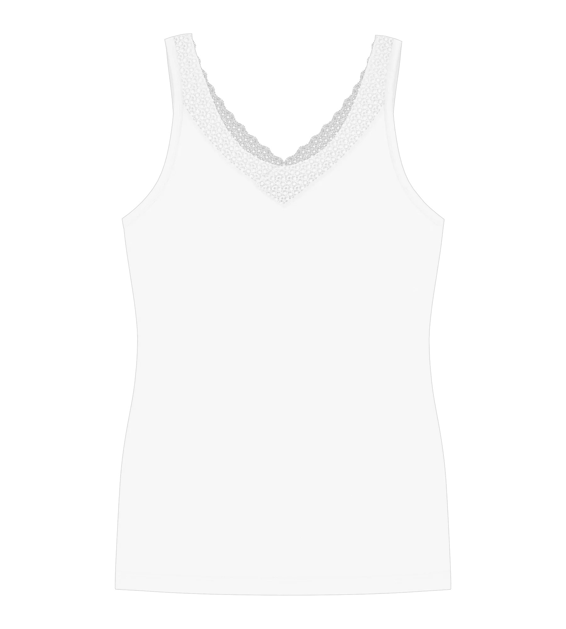 FEEL OF MODAL - Modalové tílko s krajkou Triumph WHITE L (obrázek 3)