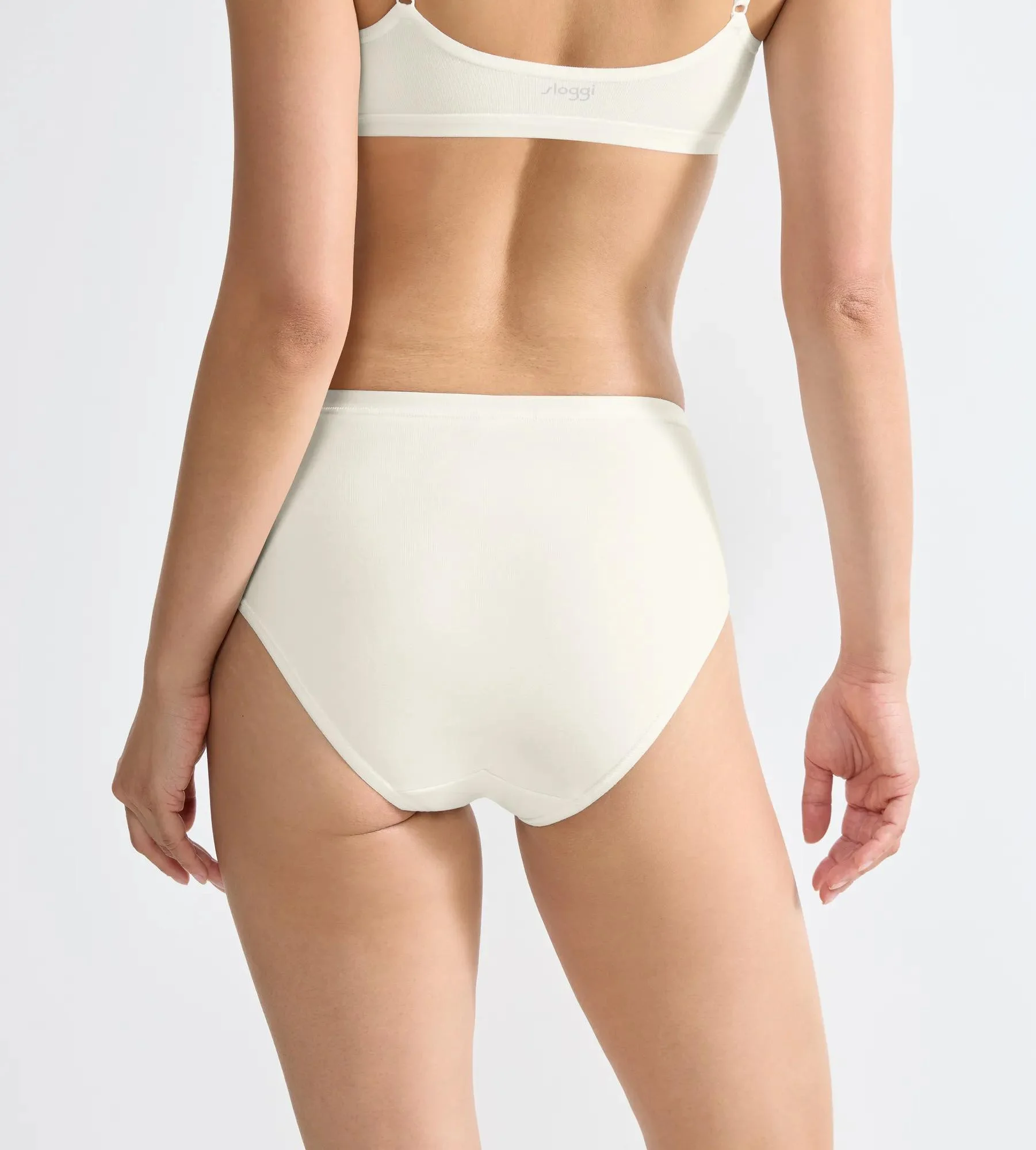 Dámské kalhotky GO Daily Cotton Midi 3P - WHITE - bílé 00GZ - SLOGGI WHITE XXL (obrázek 3)