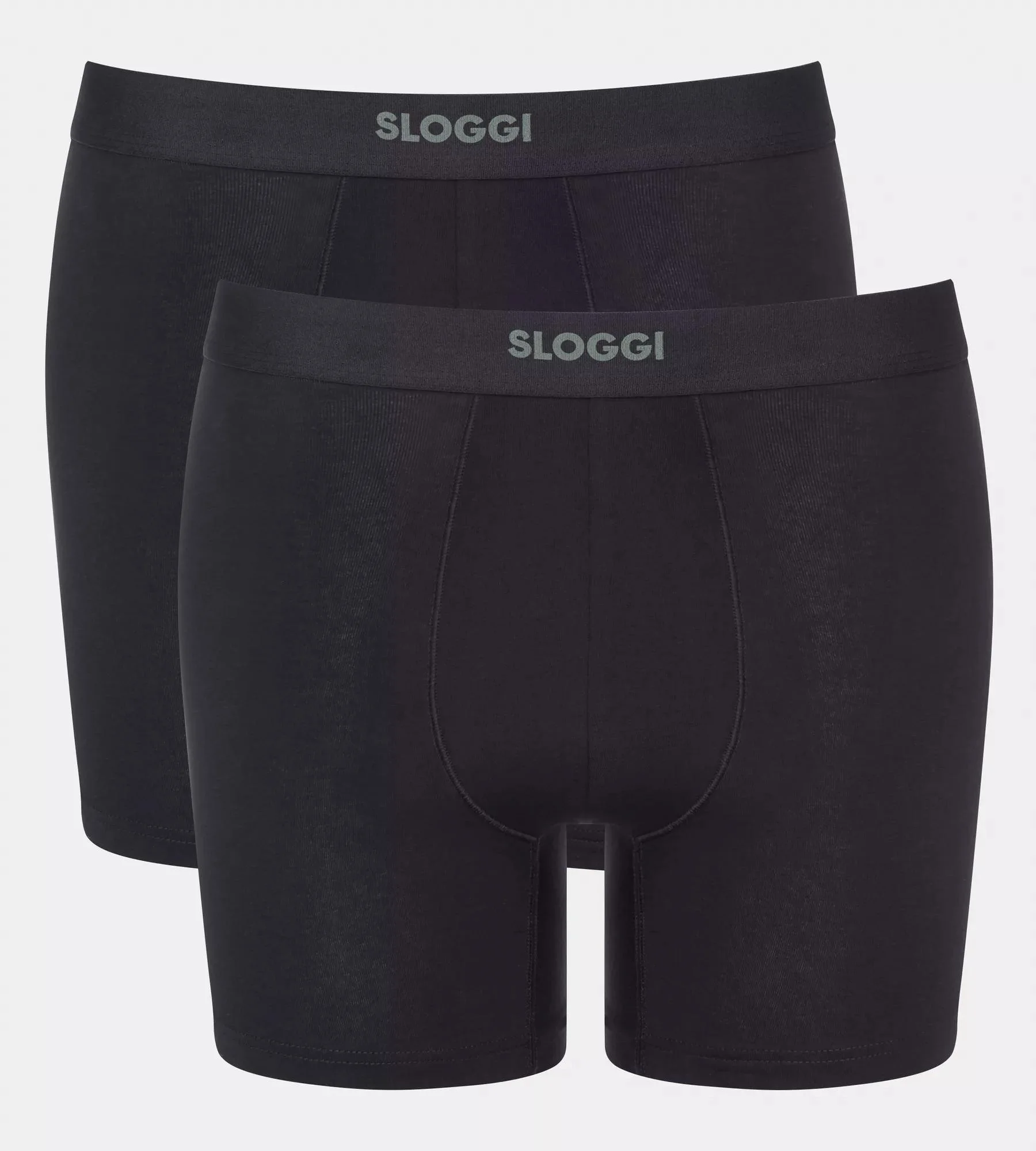 Pánske boxerky EVER Ease Short 2P - BLACK - black 0004 - SLOGGI BLACK XXL