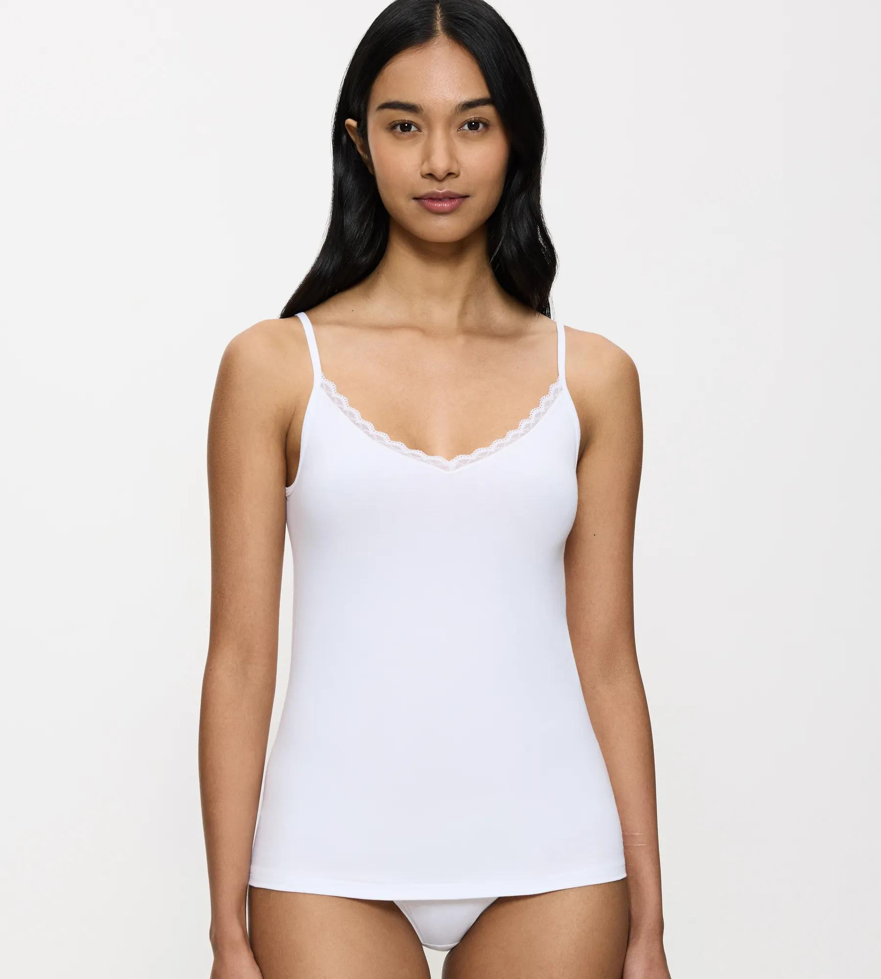Dámské tílko Feel Of Cotton Spaghetti Top - WHITE - bílé 0003 - TRIUMPH WHITE 40