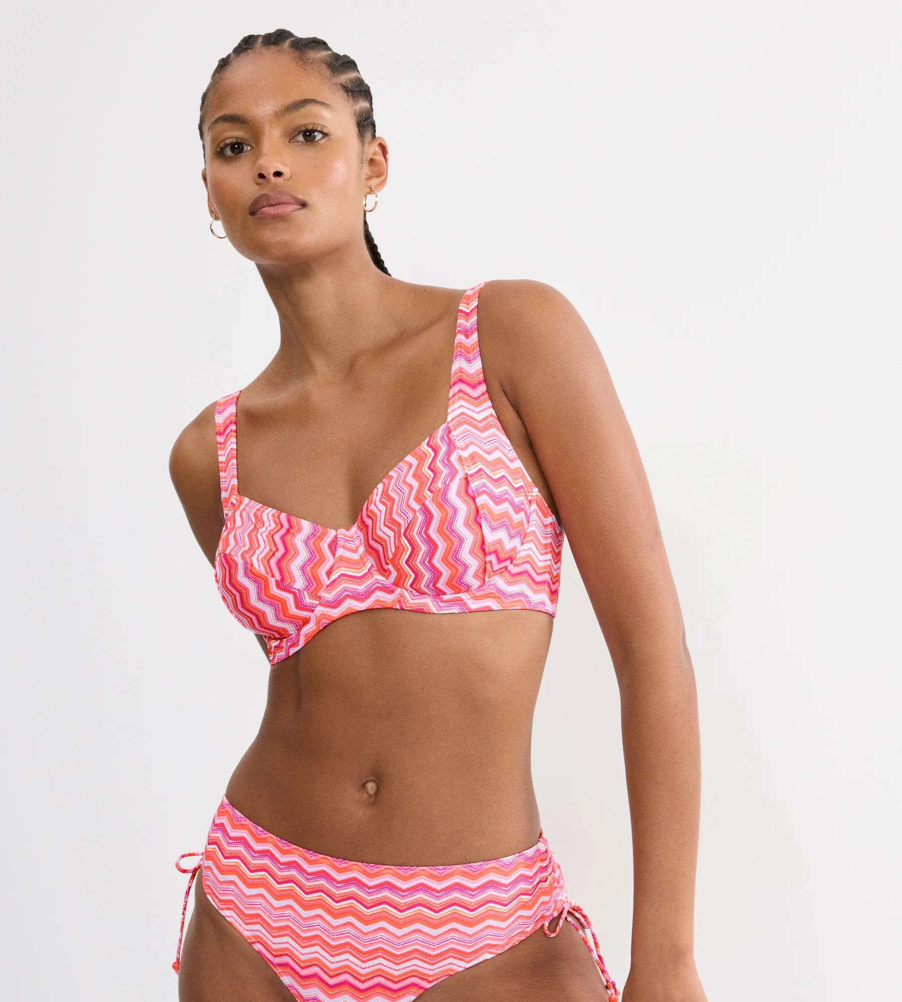MIX & MATCH SUMMER - Podprsenka na plavky s kosticemi – přirozená podpora bez vycpávek Triumph ORANGE 44D