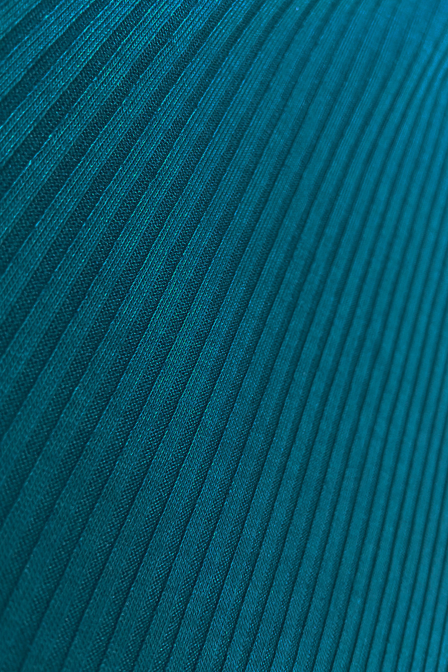LARA - Dámské žebrované šaty v mořské barvě se stahovacími lemy na rukávech 399-1 XL