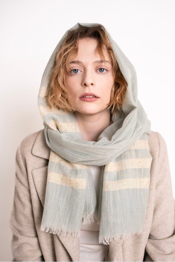 Umenie Polo 24347 Šál Harper tmavě modrá Univerzální