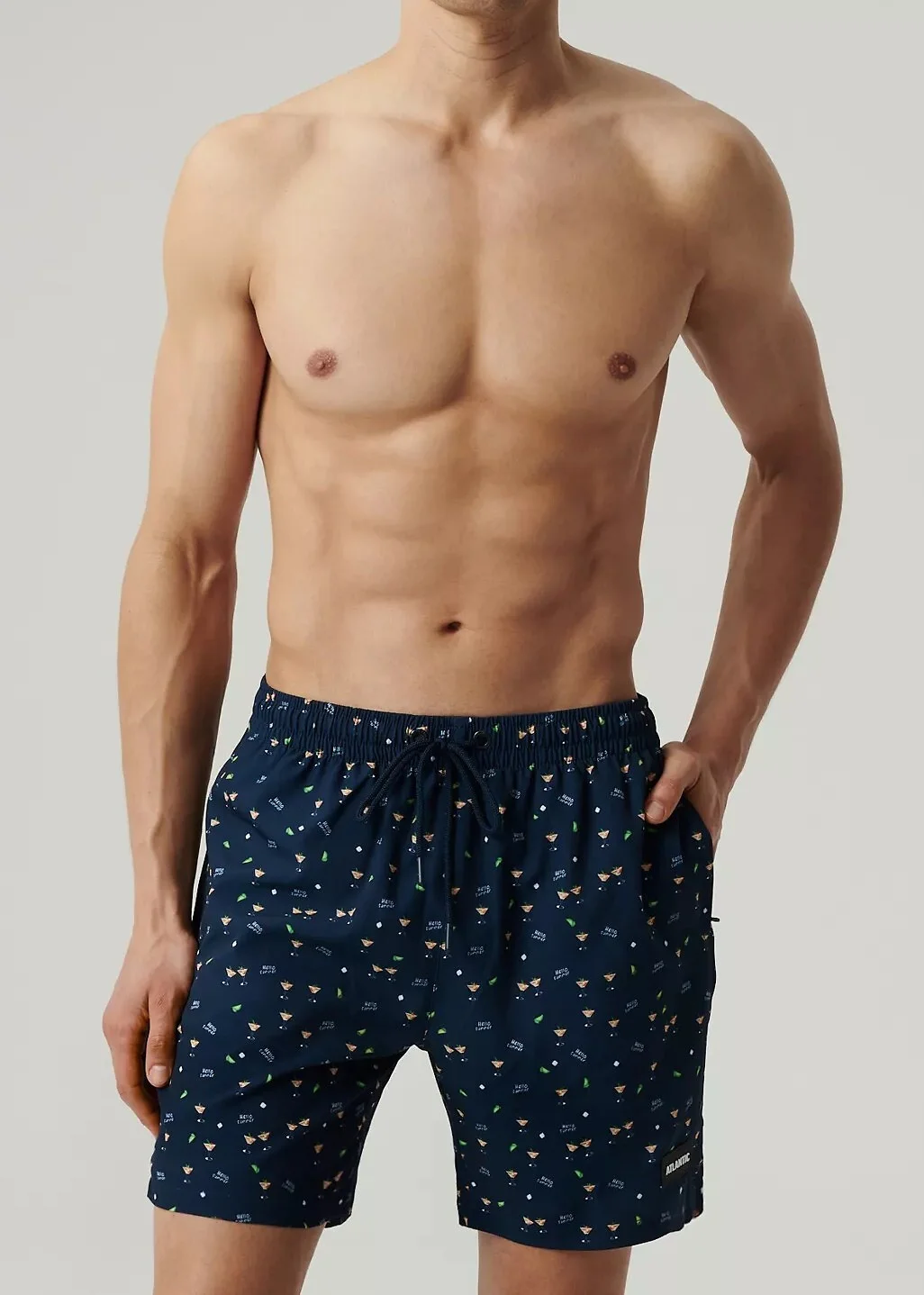 Plavecké šortky Atlantic KMB-221 M-2XL tmavě modrá XXL