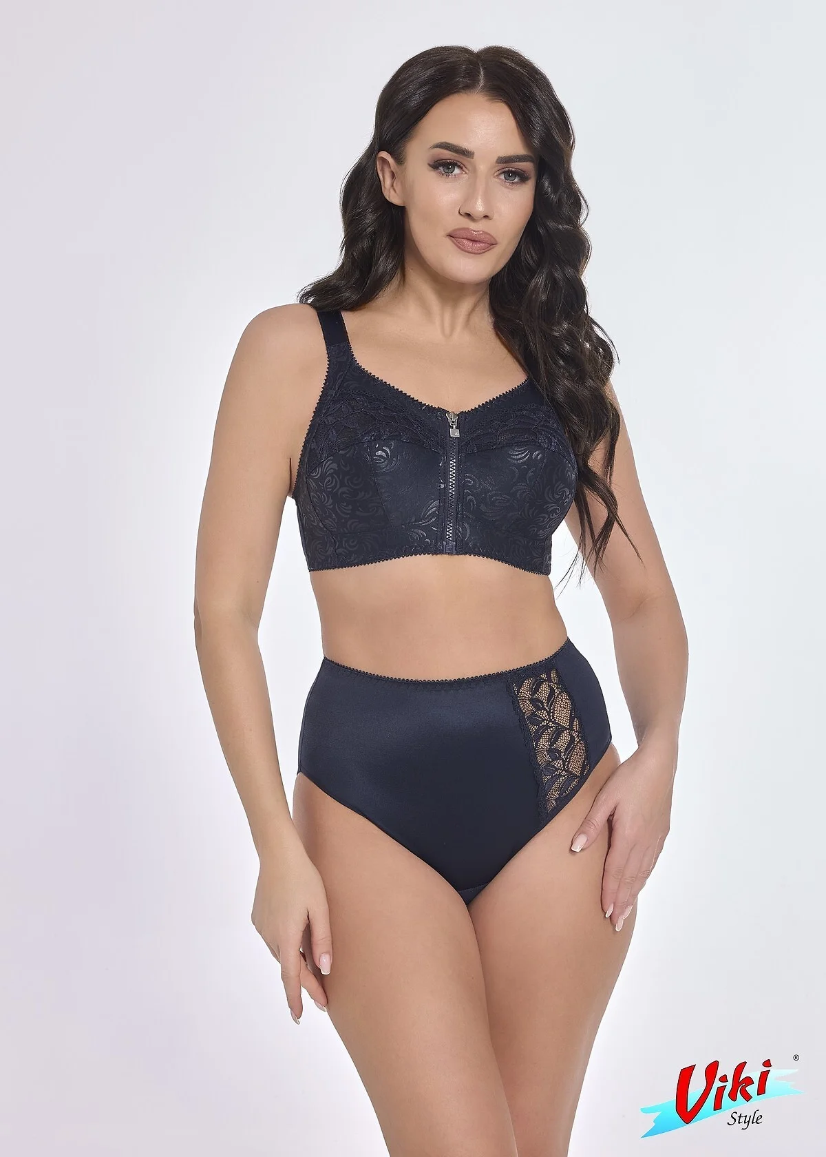 Měkká podprsenka bez kostic Viki Zuza 586 Night Blue 80-95 noční modrá 85H (obrázek 6)