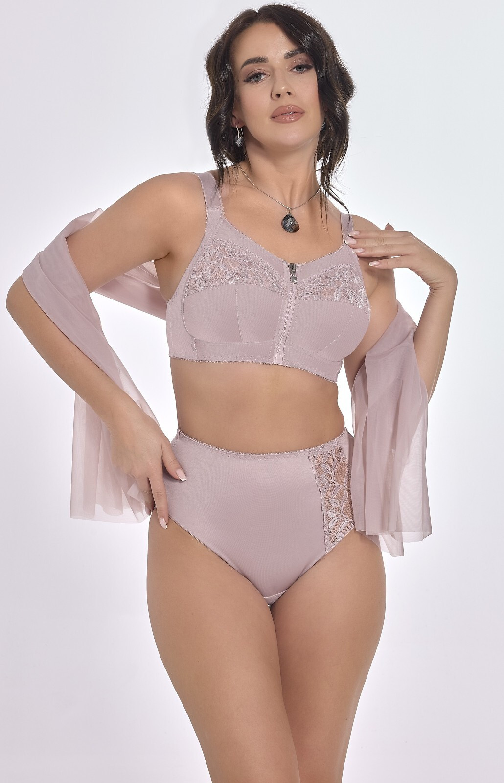Měkká podprsenka bez kostic Viki Zuza I 586 Quartz pink 80-95 křemenná růžová 80E (obrázek 3)