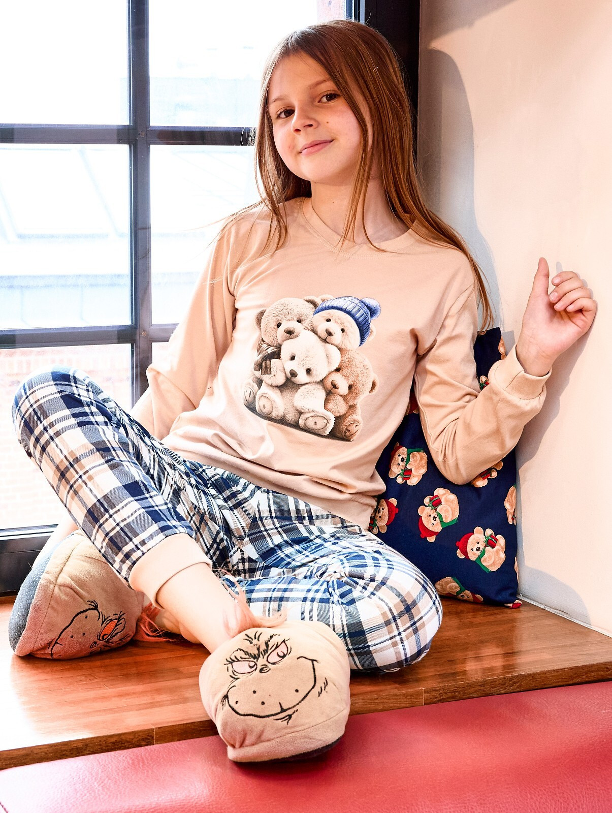 Cornette Young Girl pyžamo 592/187 Délka medvědů/r 134-164 béžová 146-152