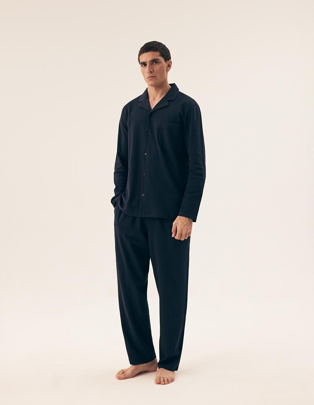 Henderson 43036 Mos long/r M-3XL pruhované pyžamo Námořnictvo XL