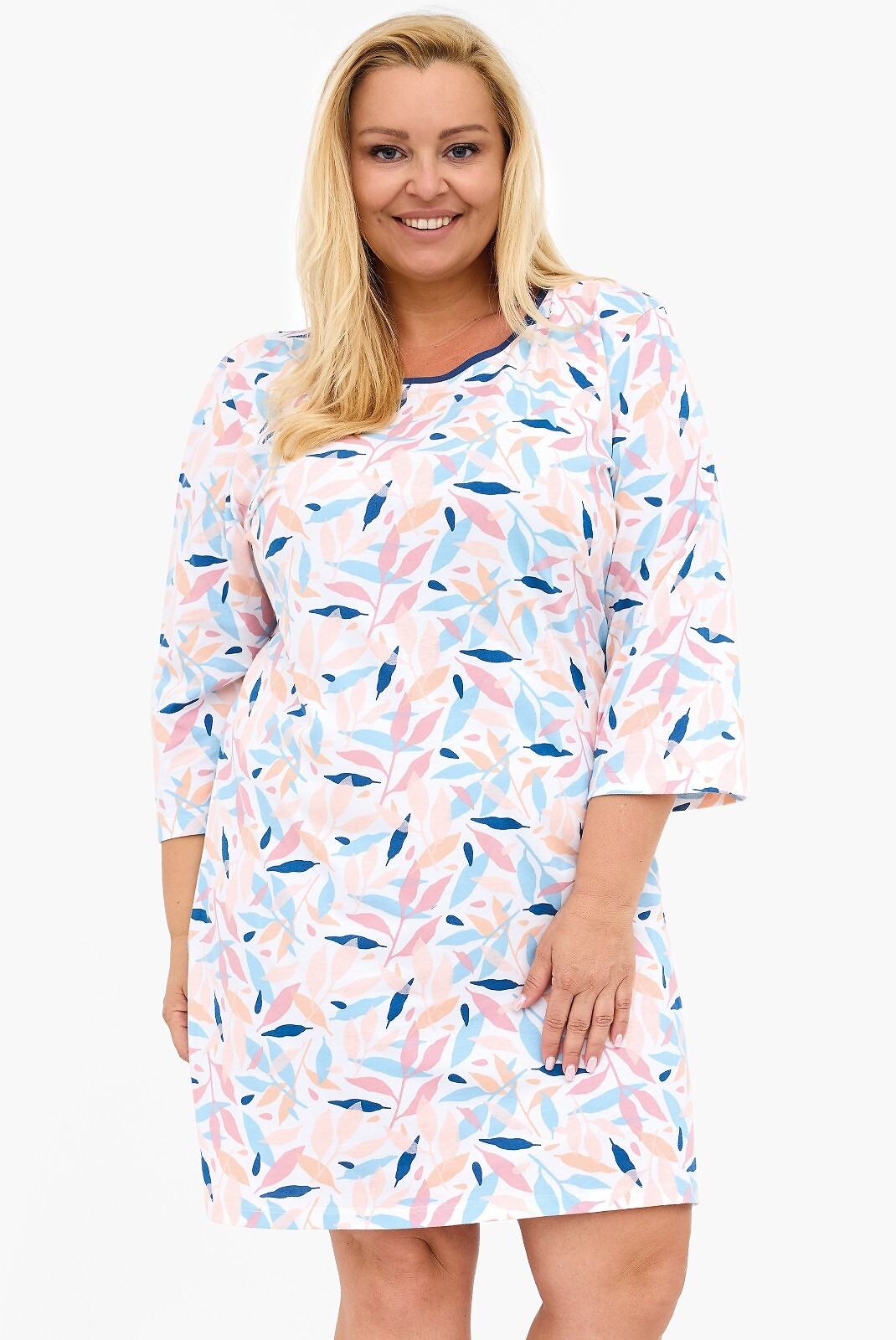 Cornette 464/457 Hannah 2 3/4 3XL-5XL dámske tričko bílo-růžová 3xl