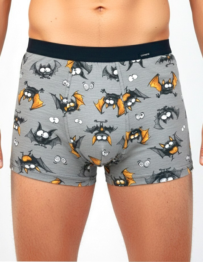 Boxerky Cornette Tattoo 280/252 Bat S-2XL šedá XXL (obrázek 3)