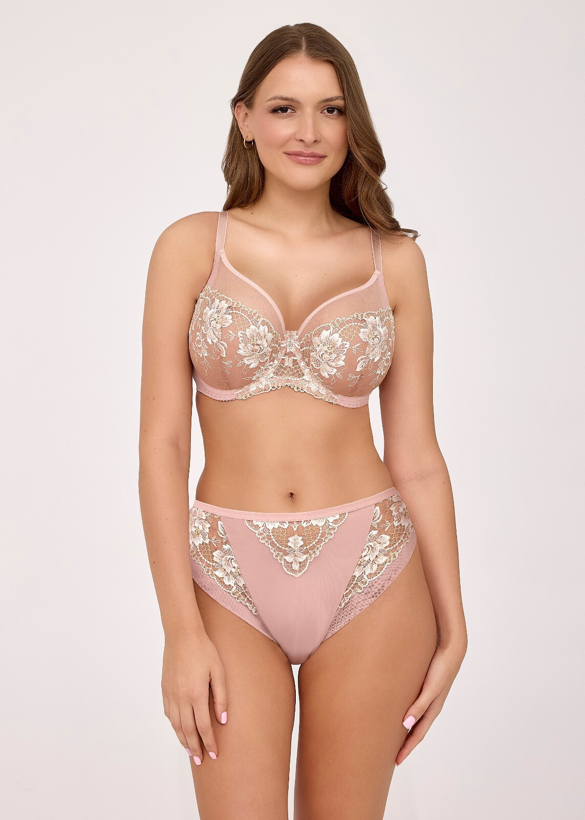 Ava 2246 Rosegold soft bra růžové zlato 105B