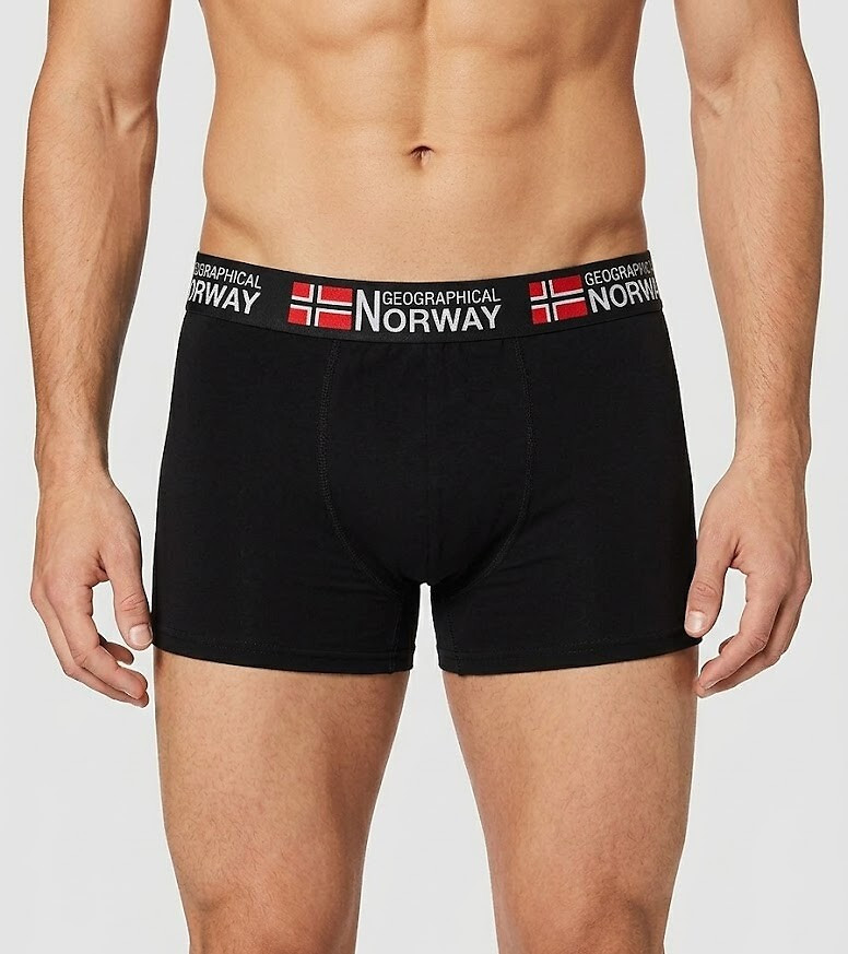 Geographical Norway GN-02 A'3 M-2XL boxerky černá XXL