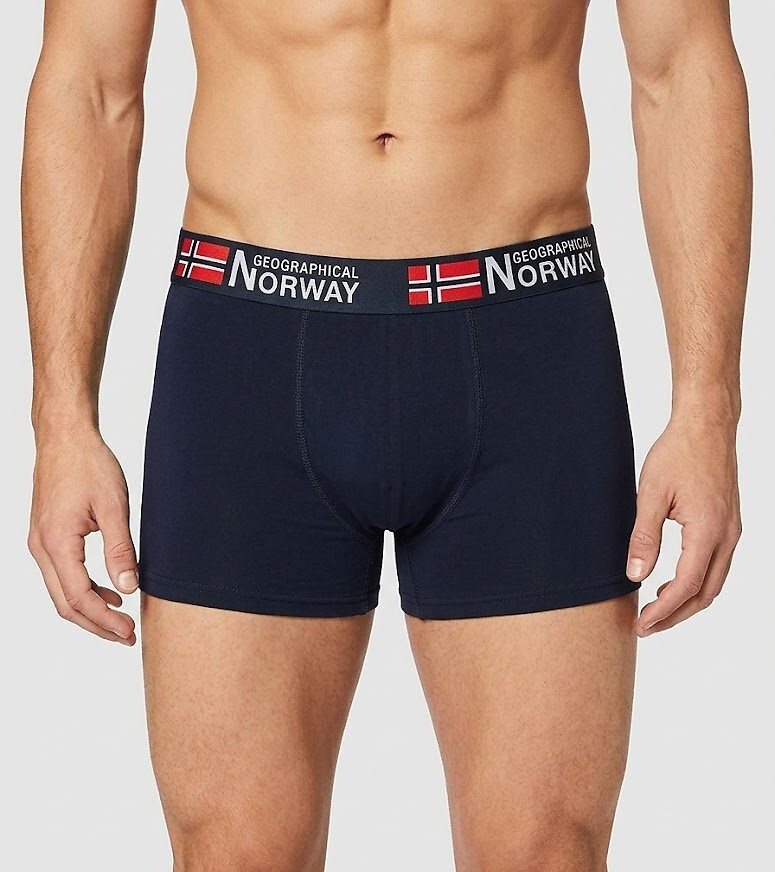 Geographical Norway GN-05 A'3 boxerky černá-šedá-navy XL