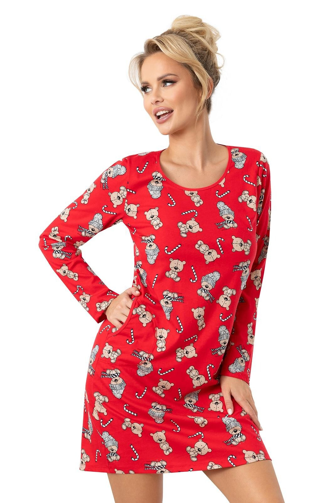 Košeľa Donna Bear long/r S-2XL Ruda L