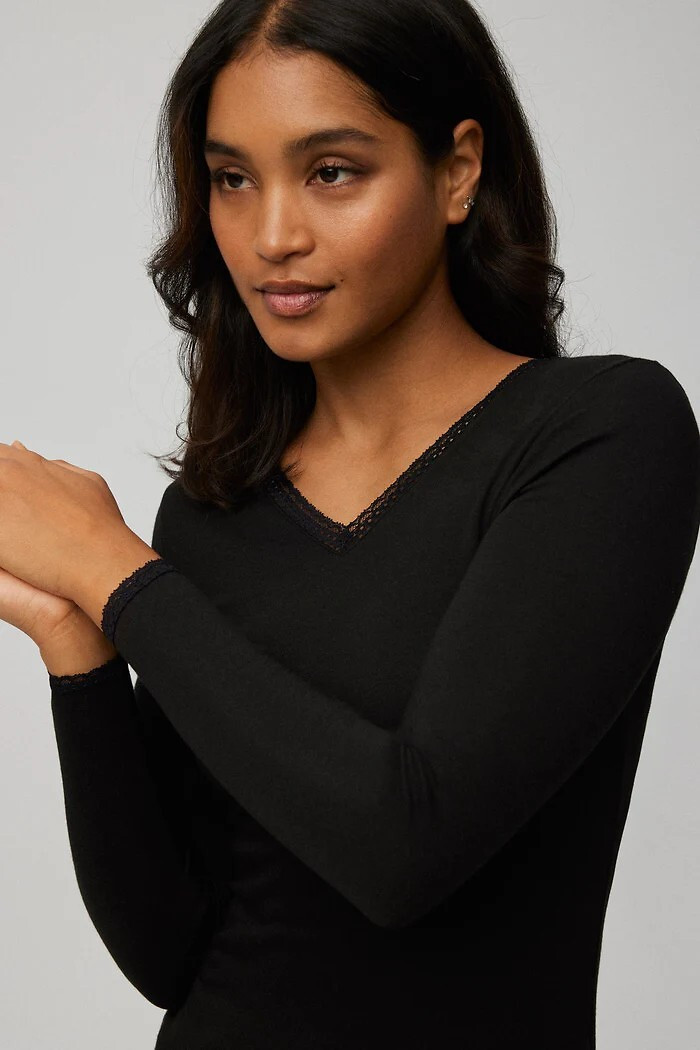 Ysabel Mora 70018 long/r Termotričko S-2XL negro XXL