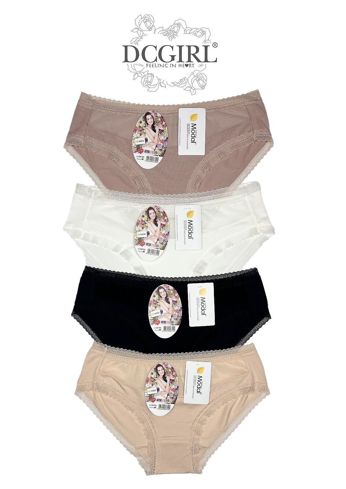 DC Dievčenské nohavičky 26759 A'2 S-XL směs barev L