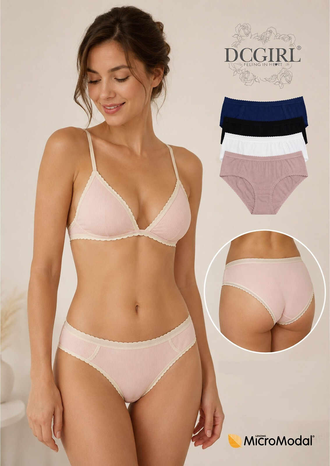 DC Dievčenské nohavičky 26757 A'2 S-XL směs barev L