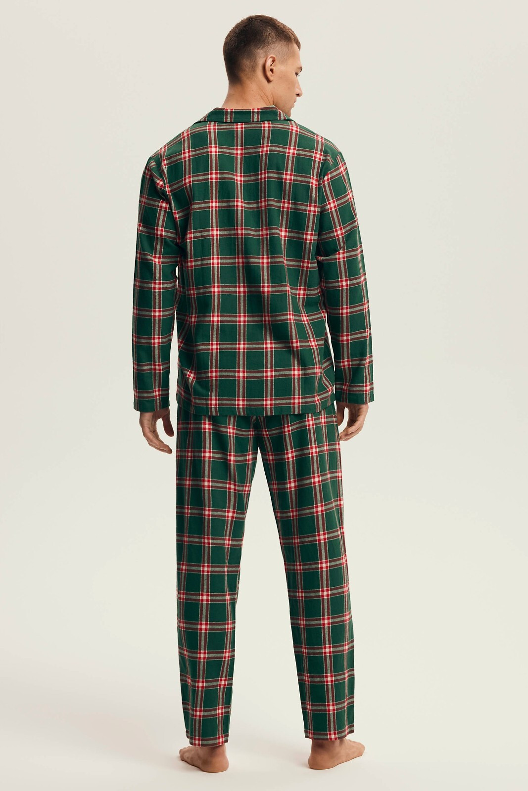 Pyžamo Henderson 43460 Délka matice/r M-3XL pruhované zelená XXL (obrázek 3)