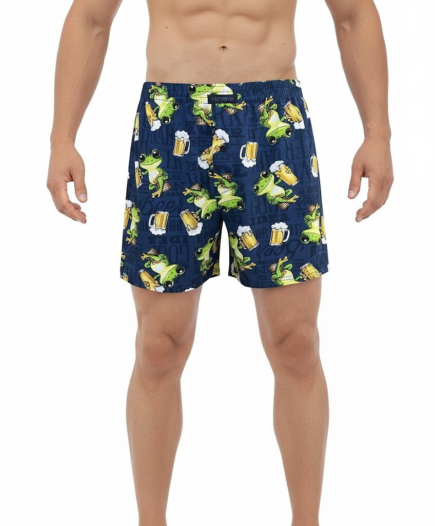 Boxerky Cornette Classic 011/183 Frog 3XL-5XL tmavě modrá 3xl (obrázek 3)