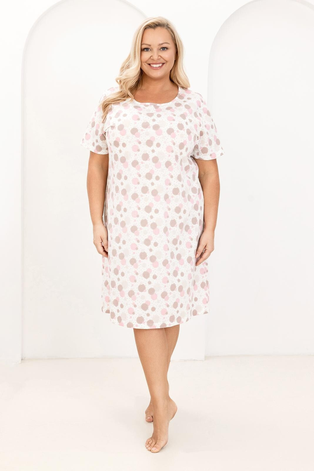 Levně Košile Regina 173 cr/r 2XL-4XL W26 dámská modrá 4XL