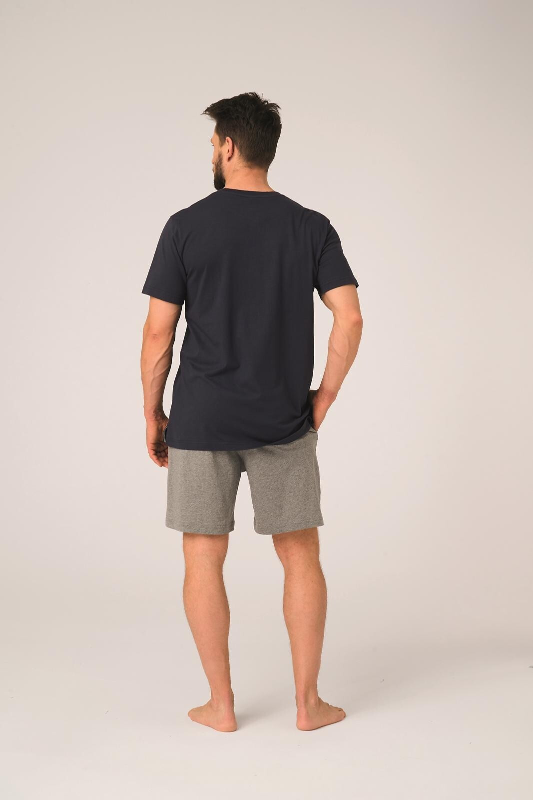 Pánské pyžamo Key MNS 731 A26 cr/r M-2XL tmavě modrošedá L (obrázek 3)