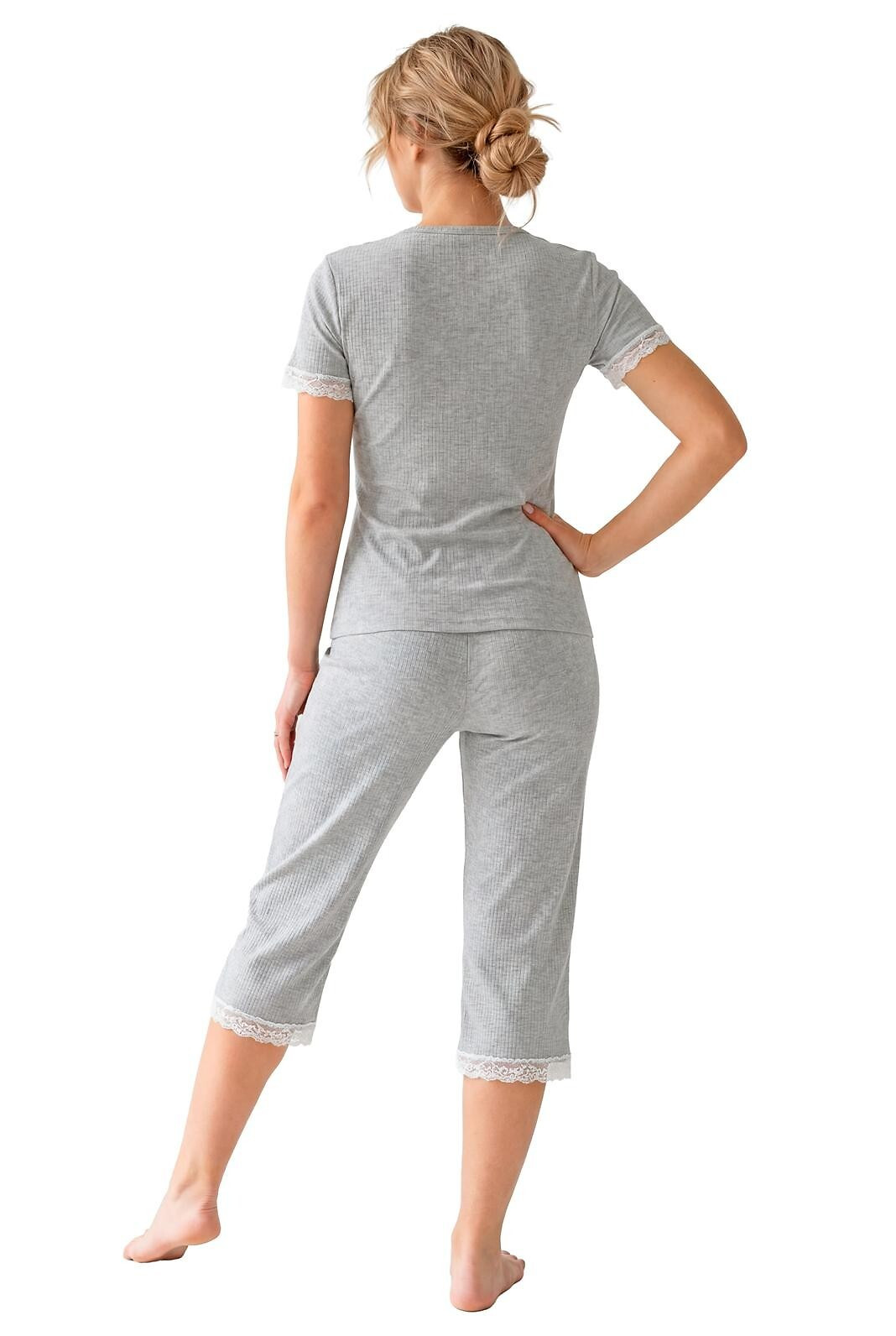 Pyžamo Donna Megi s 3/4 rukávy, velikosti S–XL grey M (obrázek 3)