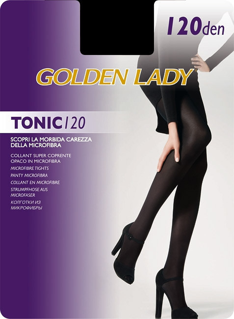 Dámské punčochové kalhoty model 7463030 120 den černá 2S - Golden Lady