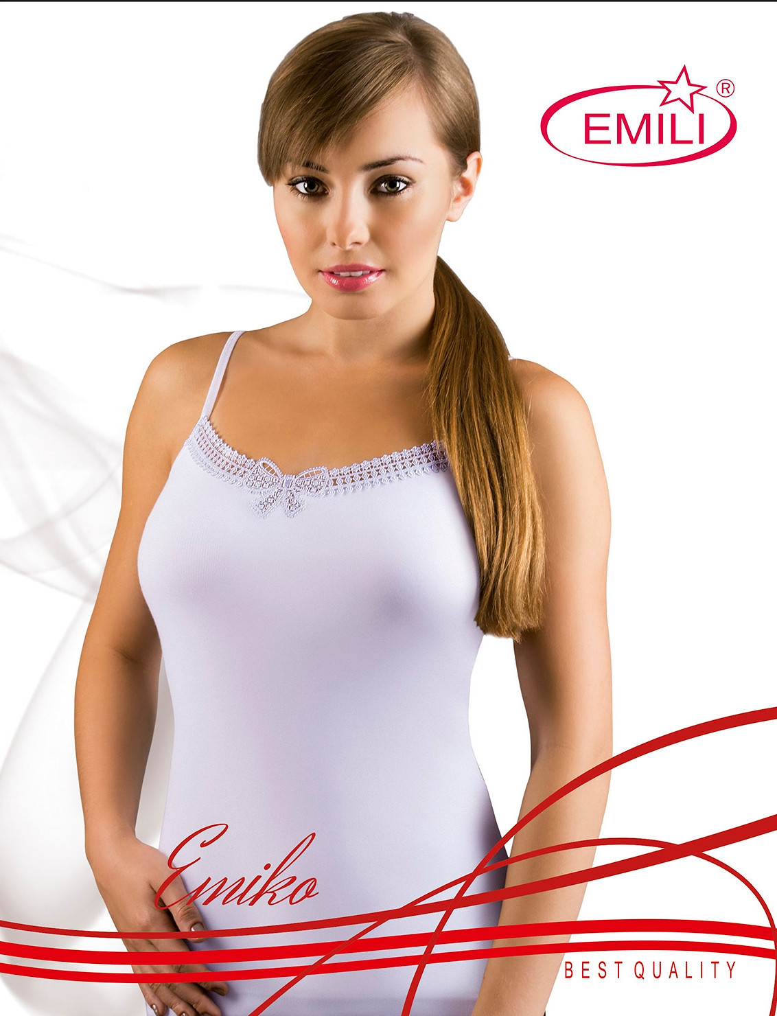 Bílá dámská košilka Emili Emiko S-XL bílá S
