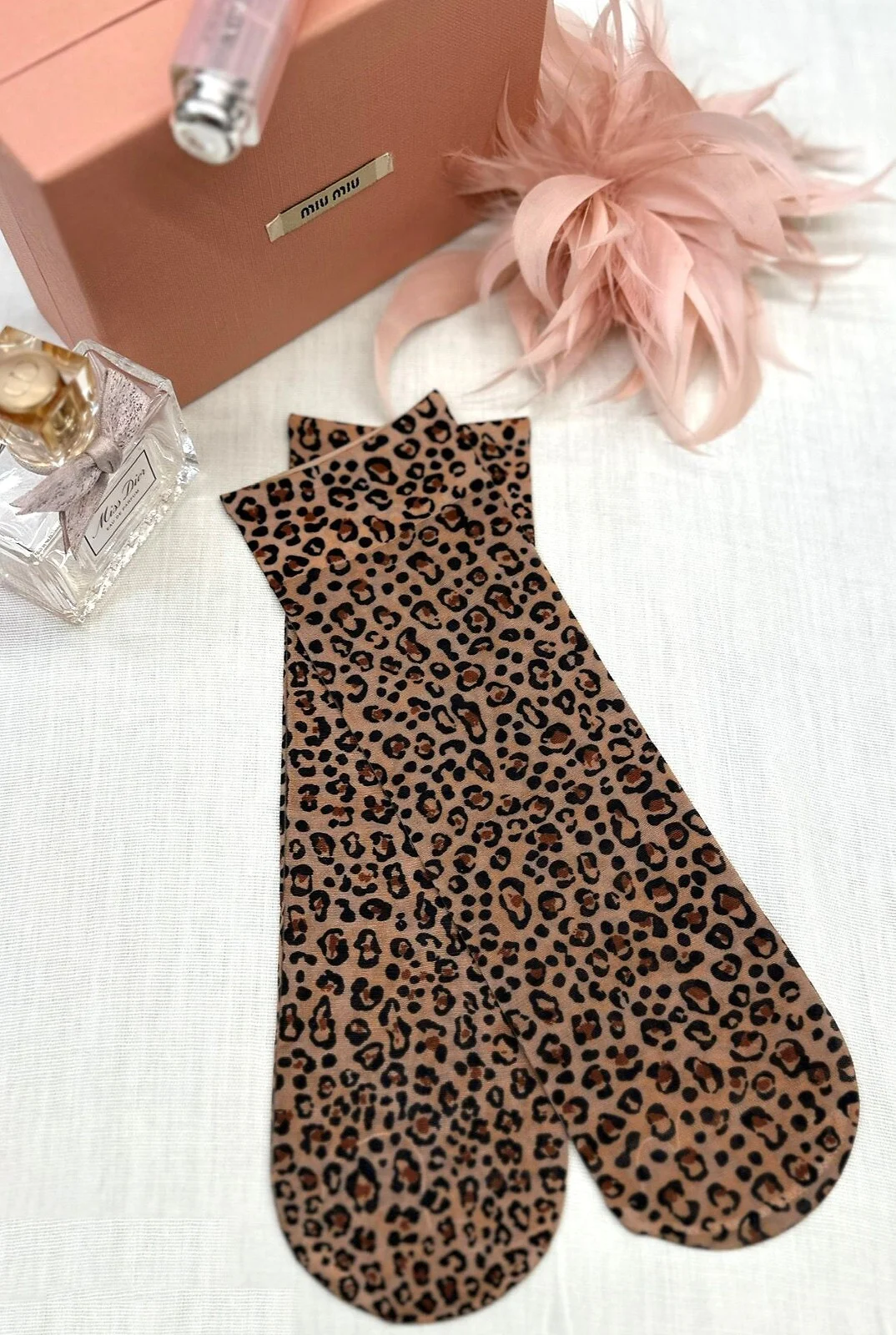 Dámske vzorované ponožky Magnetism lycra 20 den Béžová Univerzální