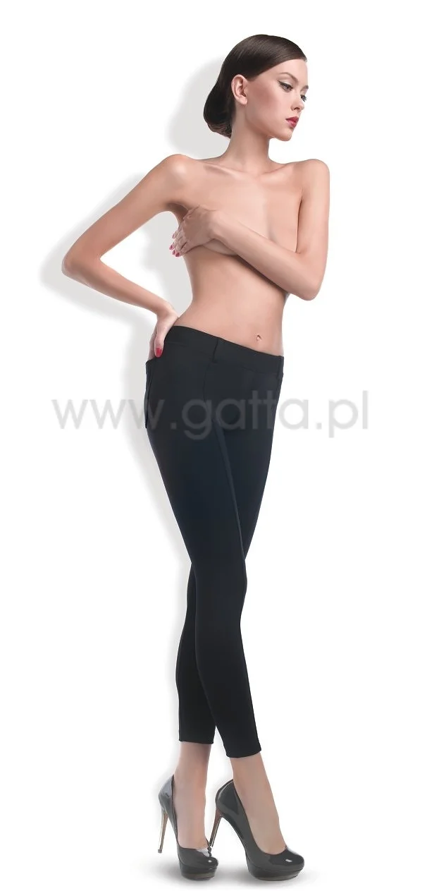 Dámské kalhoty Gatta Trendy Černé 44458,44459 černá/černá L (obrázek 4)