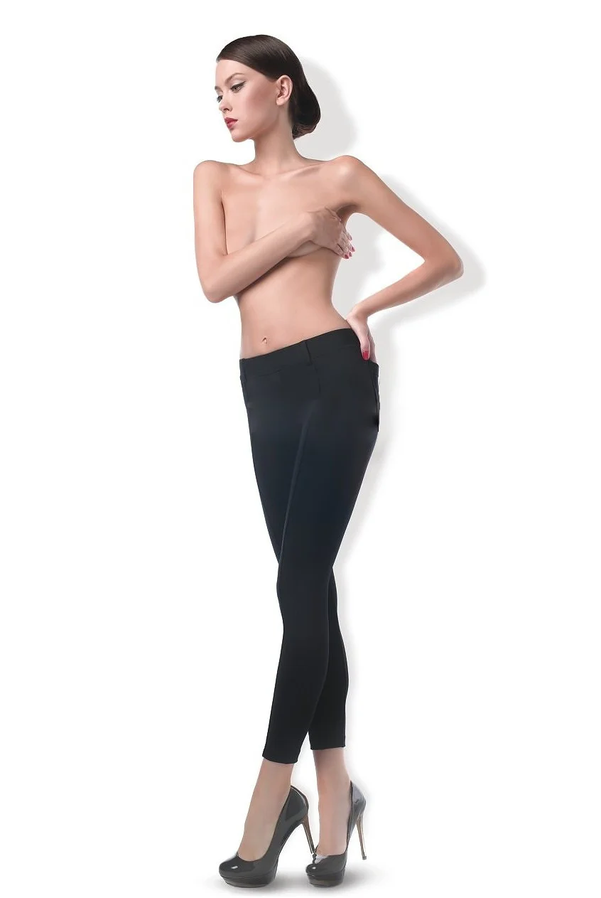 Dámské kalhoty Gatta Trendy Černé 44458,44459 černá/černá L (obrázek 3)