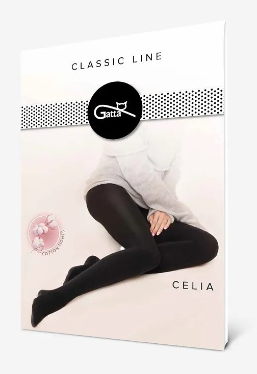 Dámské punčochové kalhoty Gatta Celia 5-XL melange-nero 5-XL