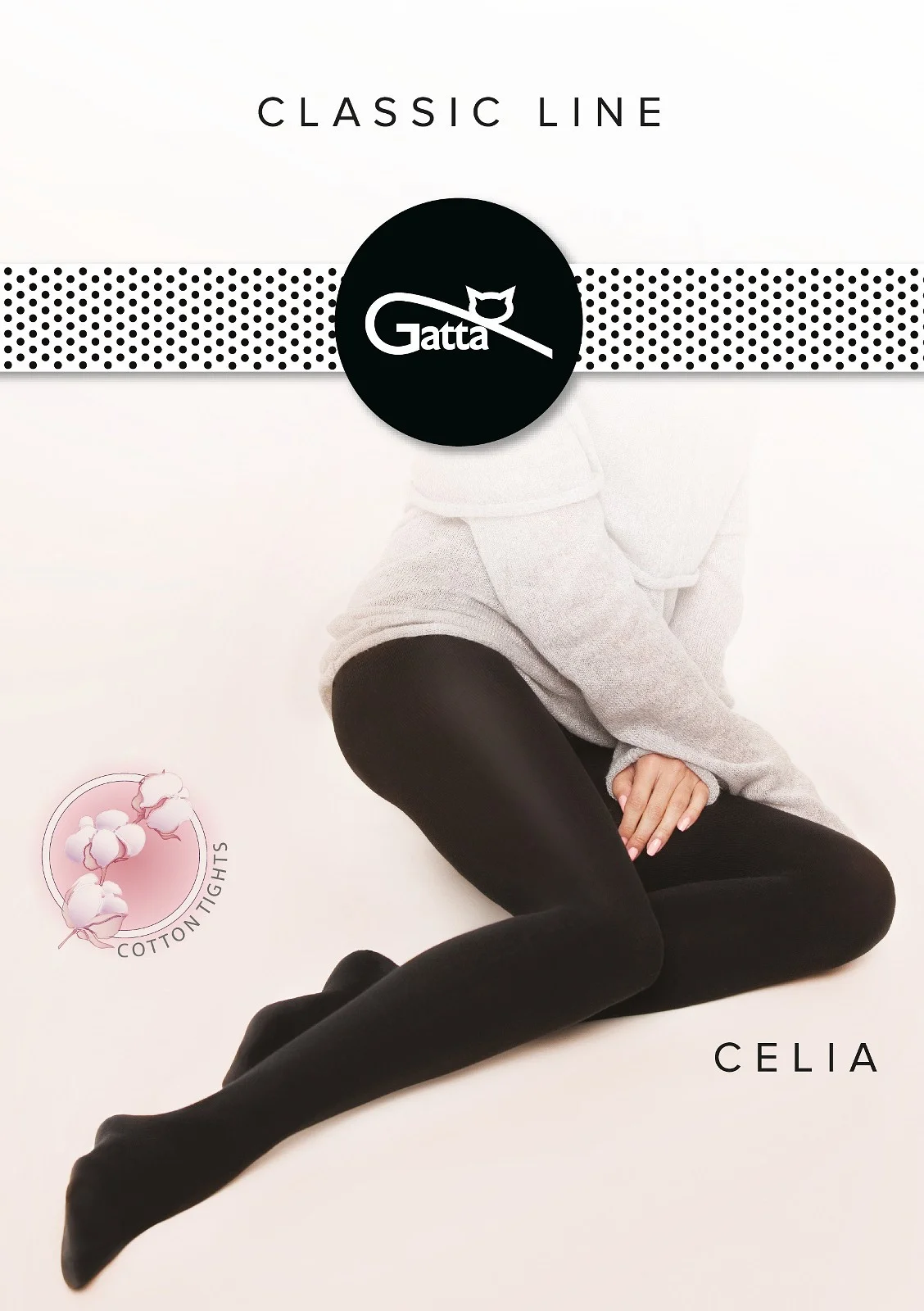 Dámské punčochové kalhoty Gatta Celia 5-XL nero/černá 5-XL (obrázek 3)