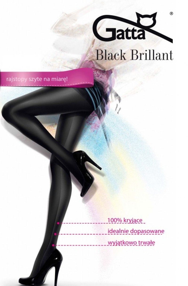 Dámské punčochové kalhoty Gatta Black Brillant nero/černá 4-L