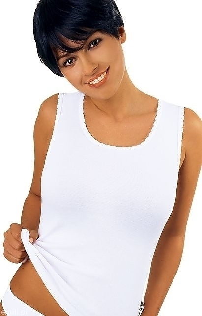 Bílá dámská košilka model 7460103 SXL - Emili Barva: bílá, Velikost: M
