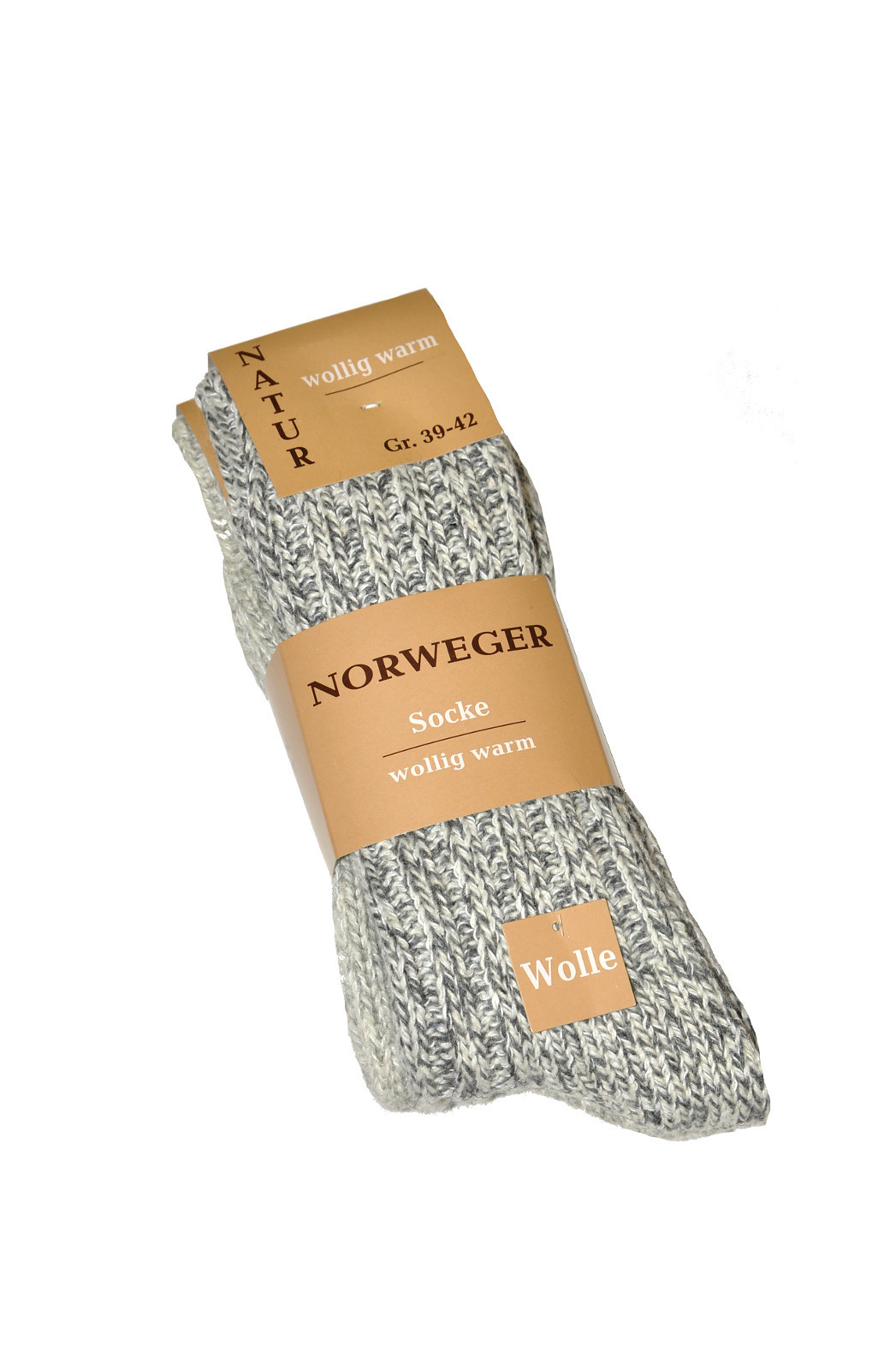 Levně Pánské ponožky WiK Norweger Wolle art. 21100 A'2 melanžově šedá 39-42