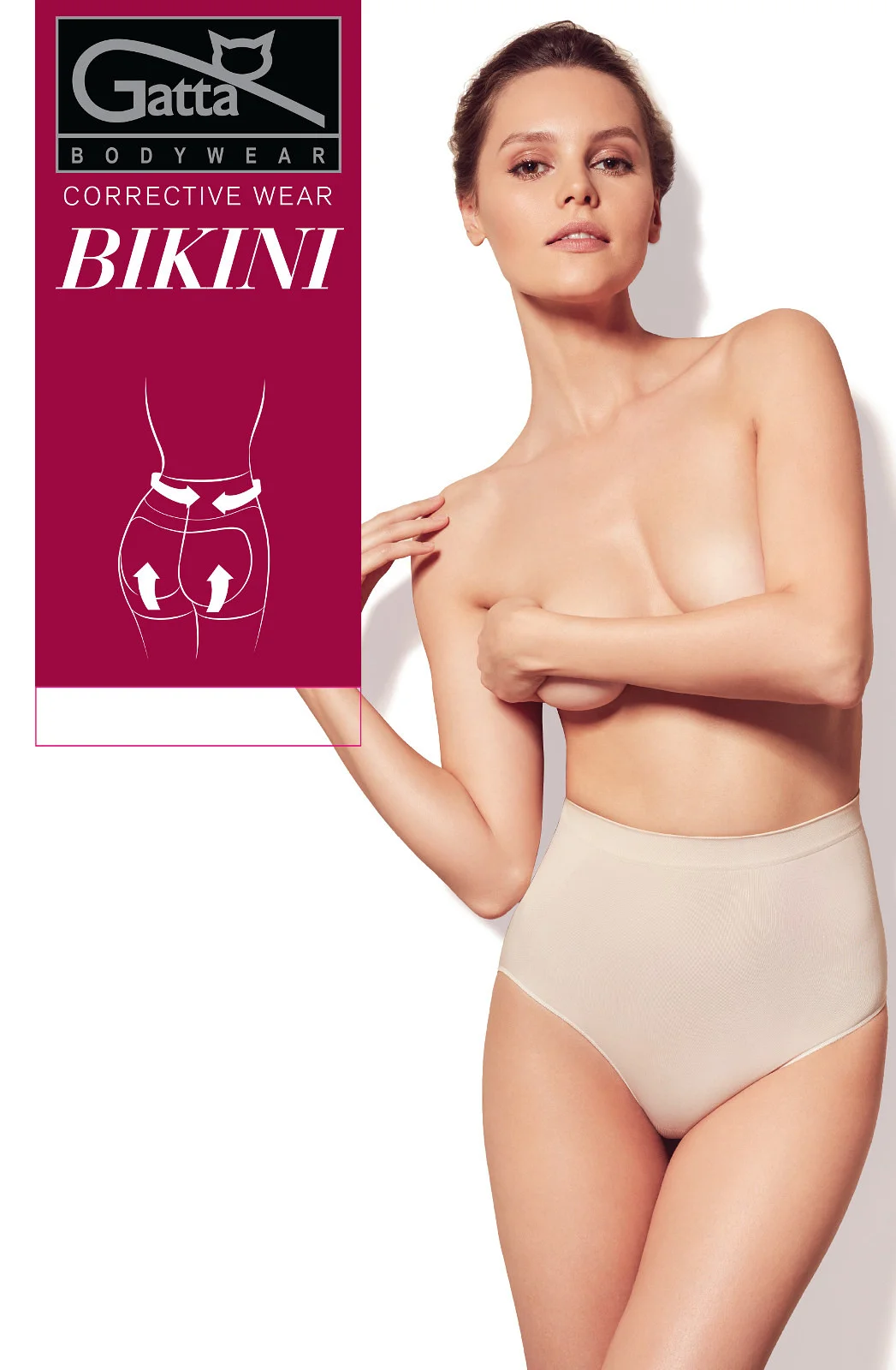Dámské kalhotky Gatta Corrective Bikini Wear 1463S lehce nahé/neobvyklé.béžová L (obrázek 9)