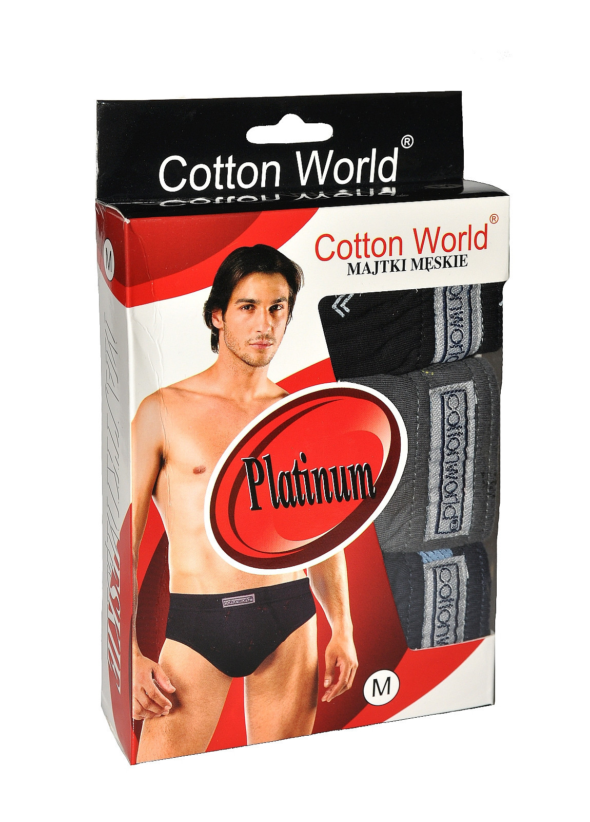 Pánské slipy Cotton World A'3 M-3XL mix barev - mix designu XL