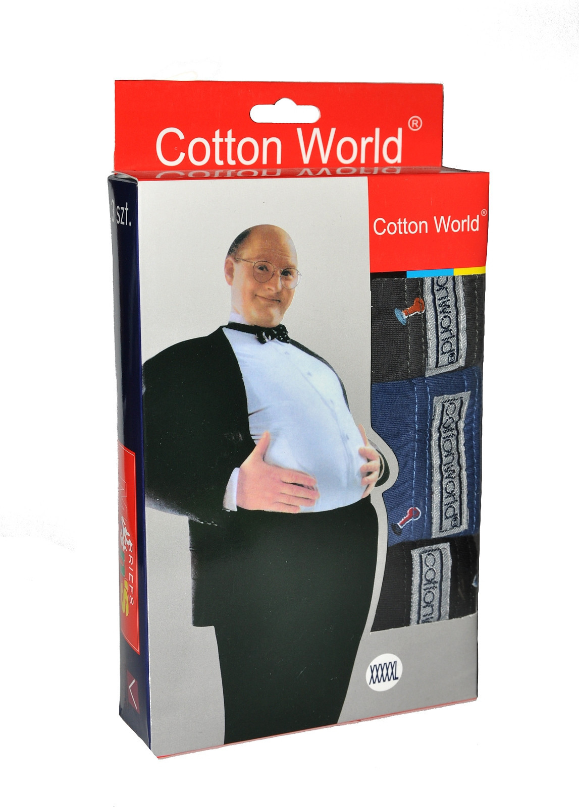 Pánské slipy Cotton World A'3 4XL-6XL mix barev-mix designu 4XL